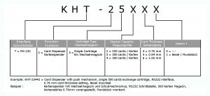 KHT-2500 Produktschlüssel