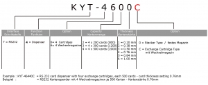 KYT-4600C Produktschlüssel